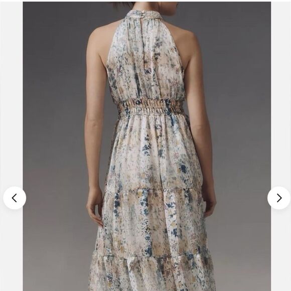 NEW! Anthropologie Somerset Chiffon Maxi Dress  - Size Small - Picture 3 of 15